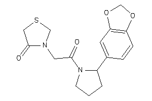 3-[2-[2-(1,3-benzodioxol-5-yl)pyrrolidino]-2-keto-ethyl]thiazolidin-4-one