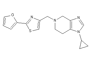 4-[(1-cyclopropyl-6,7-dihydro-4H-imidazo[4,5-c]pyridin-5-yl)methyl]-2-(2-furyl)thiazole