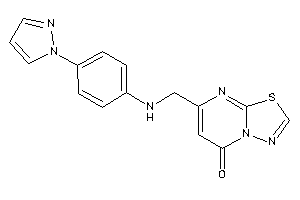 7-[(4-pyrazol-1-ylanilino)methyl]-[1,3,4]thiadiazolo[3,2-a]pyrimidin-5-one
