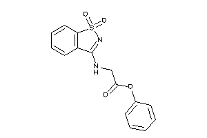 2-[(1,1-diketo-1,2-benzothiazol-3-yl)amino]acetic Acid Phenyl Ester