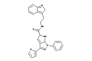 N-[2-(2H-indol-3-yl)ethyl]-1-phenyl-3-(2-thienyl)-6,6a-dihydro-5H-pyrrolo[2,3-c]pyrazole-5-carboxamide