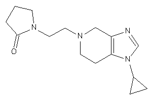 1-[2-(1-cyclopropyl-6,7-dihydro-4H-imidazo[4,5-c]pyridin-5-yl)ethyl]-2-pyrrolidone