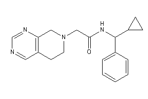 N-[cyclopropyl(phenyl)methyl]-2-(6,8-dihydro-5H-pyrido[3,4-d]pyrimidin-7-yl)acetamide