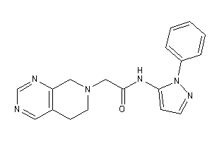 2-(6,8-dihydro-5H-pyrido[3,4-d]pyrimidin-7-yl)-N-(2-phenylpyrazol-3-yl)acetamide