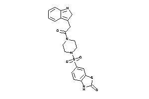 6-[4-[2-(2H-indol-3-yl)acetyl]piperazino]sulfonyl-3H-1,3-benzothiazol-2-one