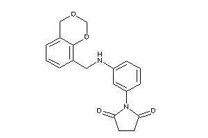 1-[3-(4H-1,3-benzodioxin-8-ylmethylamino)phenyl]pyrrolidine-2,5-quinone