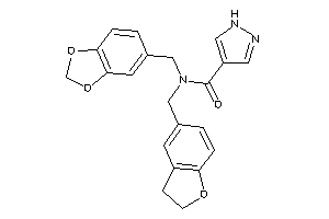 N-(coumaran-5-ylmethyl)-N-piperonyl-1H-pyrazole-4-carboxamide