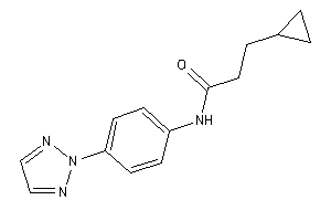 3-cyclopropyl-N-[4-(triazol-2-yl)phenyl]propionamide