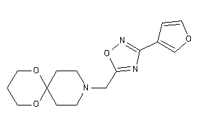 9-[[3-(3-furyl)-1,2,4-oxadiazol-5-yl]methyl]-1,5-dioxa-9-azaspiro[5.5]undecane