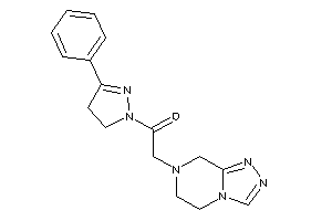 2-(6,8-dihydro-5H-[1,2,4]triazolo[4,3-a]pyrazin-7-yl)-1-(3-phenyl-2-pyrazolin-1-yl)ethanone