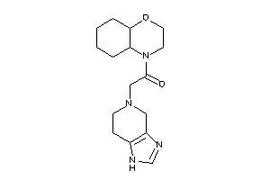 1-(2,3,4a,5,6,7,8,8a-octahydrobenzo[b][1,4]oxazin-4-yl)-2-(1,4,6,7-tetrahydroimidazo[4,5-c]pyridin-5-yl)ethanone