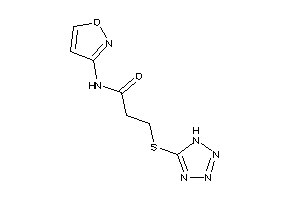 N-isoxazol-3-yl-3-(1H-tetrazol-5-ylthio)propionamide