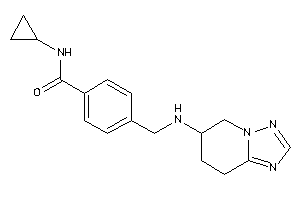 N-cyclopropyl-4-[(5,6,7,8-tetrahydro-[1,2,4]triazolo[1,5-a]pyridin-6-ylamino)methyl]benzamide