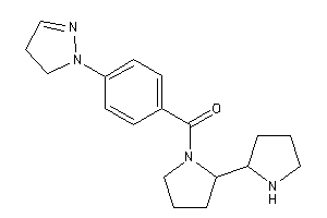 [4-(2-pyrazolin-1-yl)phenyl]-(2-pyrrolidin-2-ylpyrrolidino)methanone