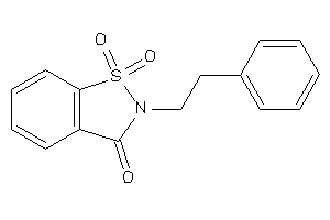 1,1-diketo-2-phenethyl-1,2-benzothiazol-3-one