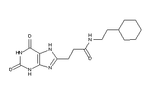 N-(2-cyclohexylethyl)-3-(2,6-diketo-3,7-dihydropurin-8-yl)propionamide