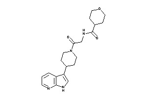 N-[2-keto-2-[4-(1H-pyrrolo[2,3-b]pyridin-3-yl)piperidino]ethyl]tetrahydropyran-4-carboxamide