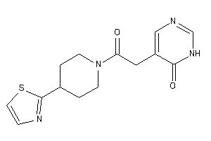 5-[2-keto-2-(4-thiazol-2-ylpiperidino)ethyl]-1H-pyrimidin-6-one