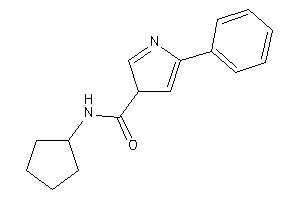 Image of N-cyclopentyl-5-phenyl-3H-pyrrole-3-carboxamide