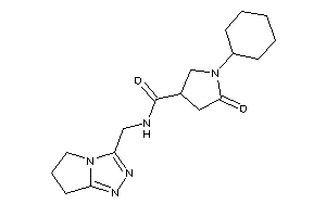 1-cyclohexyl-N-(6,7-dihydro-5H-pyrrolo[2,1-c][1,2,4]triazol-3-ylmethyl)-5-keto-pyrrolidine-3-carboxamide