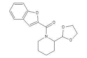 Benzofuran-2-yl-[2-(1,3-dioxolan-2-yl)piperidino]methanone