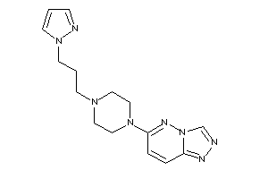 6-[4-(3-pyrazol-1-ylpropyl)piperazino]-[1,2,4]triazolo[3,4-f]pyridazine