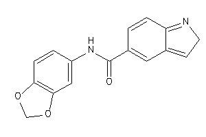 N-(1,3-benzodioxol-5-yl)-2H-indole-5-carboxamide