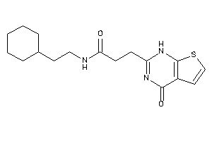 Image of N-(2-cyclohexylethyl)-3-(4-keto-1H-thieno[2,3-d]pyrimidin-2-yl)propionamide