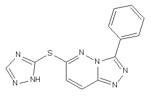 3-phenyl-6-(1H-1,2,4-triazol-5-ylthio)-[1,2,4]triazolo[3,4-f]pyridazine