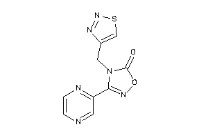 3-pyrazin-2-yl-4-(thiadiazol-4-ylmethyl)-1,2,4-oxadiazol-5-one