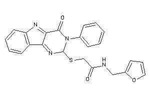 N-(2-furfuryl)-2-[(4-keto-3-phenyl-2H-pyrimido[5,4-b]indol-2-yl)thio]acetamide