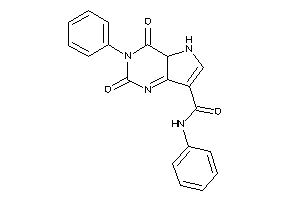 2,4-diketo-N,3-diphenyl-4a,5-dihydropyrrolo[3,2-d]pyrimidine-7-carboxamide