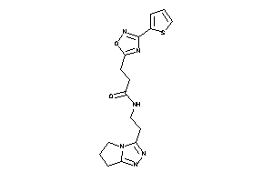 N-[2-(6,7-dihydro-5H-pyrrolo[2,1-c][1,2,4]triazol-3-yl)ethyl]-3-[3-(2-thienyl)-1,2,4-oxadiazol-5-yl]propionamide