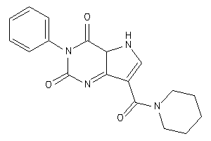 3-phenyl-7-(piperidine-1-carbonyl)-4a,5-dihydropyrrolo[3,2-d]pyrimidine-2,4-quinone