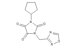 1-cyclopentyl-3-(1,2,4-oxadiazol-3-ylmethyl)imidazolidine-2,4,5-trione