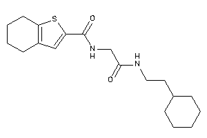 N-[2-(2-cyclohexylethylamino)-2-keto-ethyl]-4,5,6,7-tetrahydrobenzothiophene-2-carboxamide