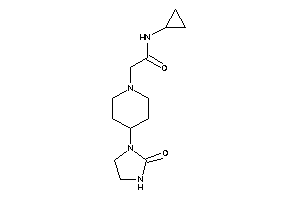 N-cyclopropyl-2-[4-(2-ketoimidazolidin-1-yl)piperidino]acetamide