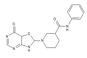 1-(7-keto-3,7a-dihydro-2H-thiazolo[4,5-d]pyrimidin-2-yl)-N-phenyl-nipecotamide