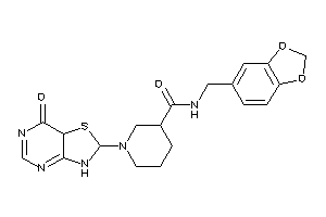 1-(7-keto-3,7a-dihydro-2H-thiazolo[4,5-d]pyrimidin-2-yl)-N-piperonyl-nipecotamide