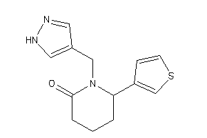 1-(1H-pyrazol-4-ylmethyl)-6-(3-thienyl)-2-piperidone