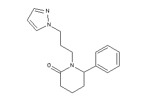 6-phenyl-1-(3-pyrazol-1-ylpropyl)-2-piperidone