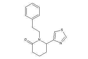 1-phenethyl-6-thiazol-4-yl-2-piperidone