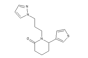 1-(3-pyrazol-1-ylpropyl)-6-(3-thienyl)-2-piperidone