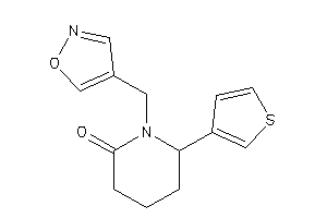 1-(isoxazol-4-ylmethyl)-6-(3-thienyl)-2-piperidone