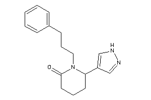 1-(3-phenylpropyl)-6-(1H-pyrazol-4-yl)-2-piperidone