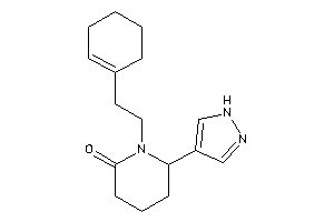 1-(2-cyclohexen-1-ylethyl)-6-(1H-pyrazol-4-yl)-2-piperidone