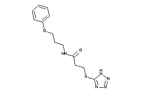 N-(3-phenoxypropyl)-3-(1H-tetrazol-5-ylthio)propionamide