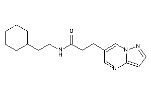 N-(2-cyclohexylethyl)-3-pyrazolo[1,5-a]pyrimidin-6-yl-propionamide