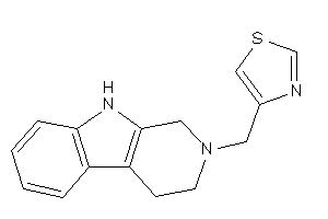 Image of 4-(1,3,4,9-tetrahydro-$b-carbolin-2-ylmethyl)thiazole
