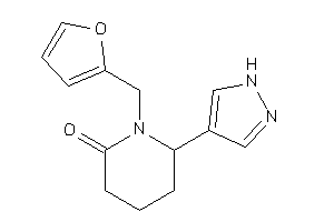 1-(2-furfuryl)-6-(1H-pyrazol-4-yl)-2-piperidone